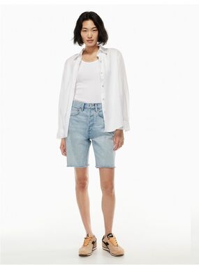 Aritzia Denim Forum the Joni loose long shorts